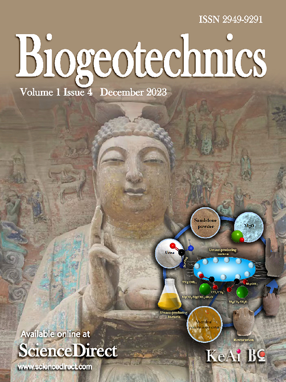 Go to journal home page - Biogeotechnics